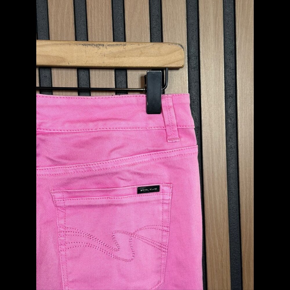 White House Black Market Pants 2R Womens Pink Skinny Denim Slim Ankle Stretch - Picture 7 of 9